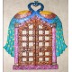 Door with peacock