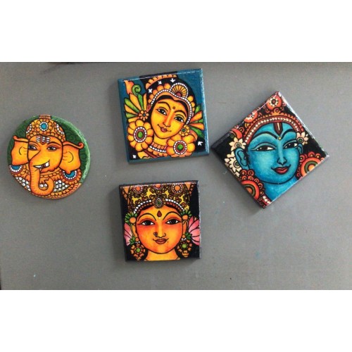 Kerala Mural Fridge 1