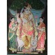 Krishna standing with gopis